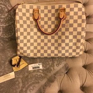 LV Damier Azur Speedy 30